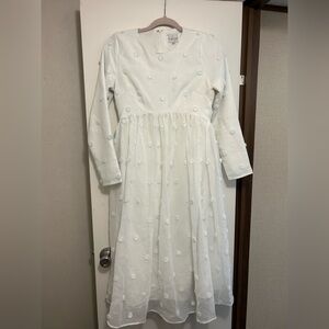 Dainty Jewles Elegant White Dress 🤍